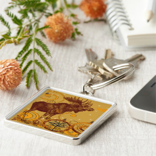 Porte-clés Cadeaux d'orignaux vintages