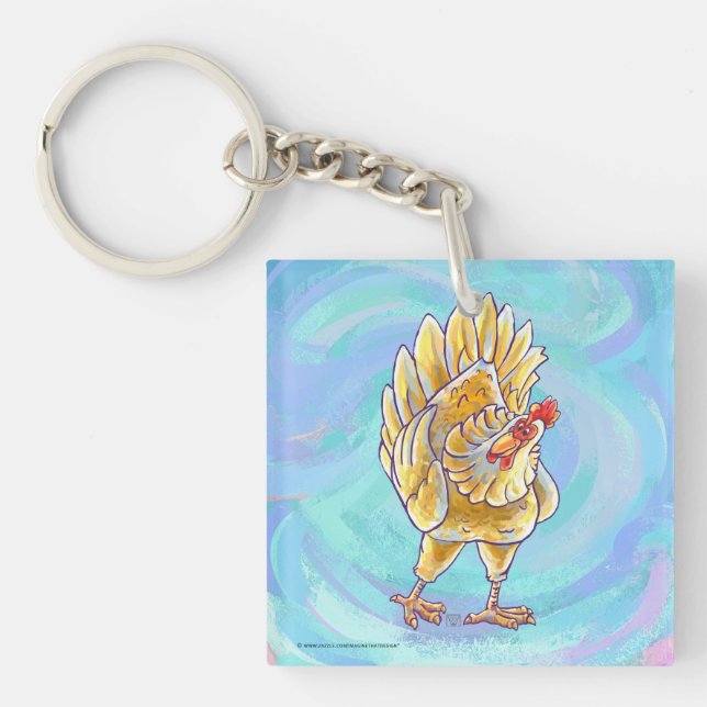 Porte-clés Cadeaux et accessoires de poulet (Devant)