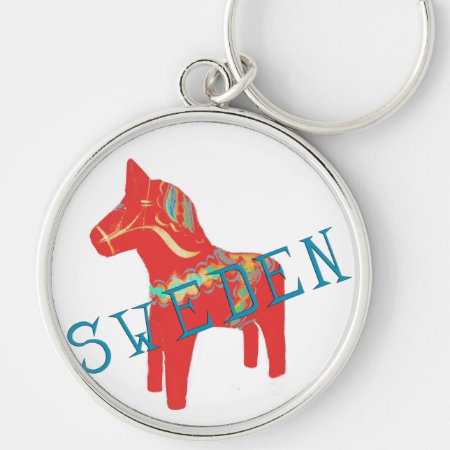 Porte-clés Cadeaux et salutations de cheval de Dala de (Devant)