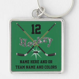 Porte-clés Cadeaux personnalisés pour des joueurs de hockey,