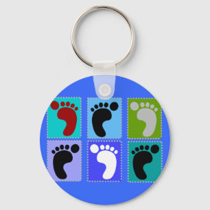 Porte-clés Cadeaux podiatres Conception de la partie pieds