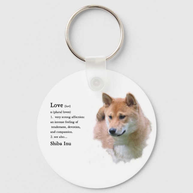 Porte-clés Cadeaux Shiba Inu (Recto)