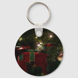 Porte-clés Cadeaux sous l'arbre Noël