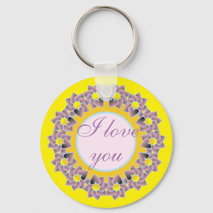 Porte-clés Cadeaux sucrés et favorise le design floral.