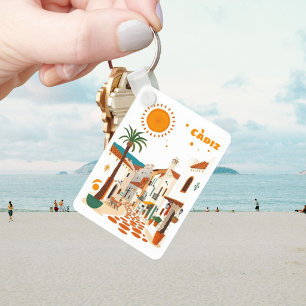 Porte-clés Càdiz Cadiz Espagne vacances ville blanche souveni