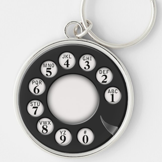Porte-clés Cadran rotatoire de téléphone (Devant)