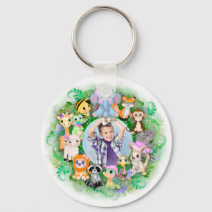 Porte-clés Cadre photo animal mignon