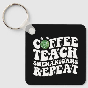 Porte-clés Café Enseigner Shenanigans Répéter Boule à Facette