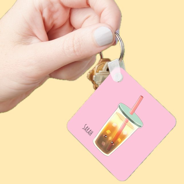 Porte-clés Café Glacé Caramel À La Mousse De Crème (Créateur téléchargé)