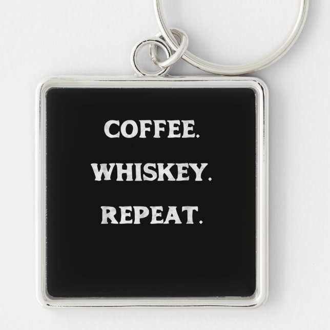 Porte-clés Café Whisky Répéter (Devant)
