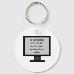 Porte-clés Caffeine into Code Keychain