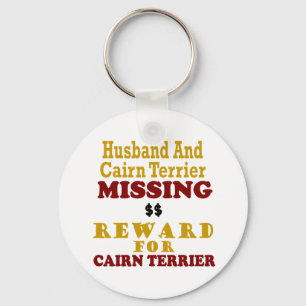 Porte-clés Cairn Terrier et récompense absente de mari pour