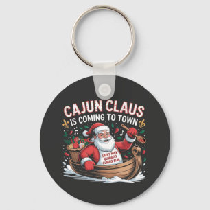 Porte-clés Cajun Clause arrive en ville Noël Krampus 