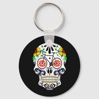 Porte-clés Calavera - Vélo crâne à sucre