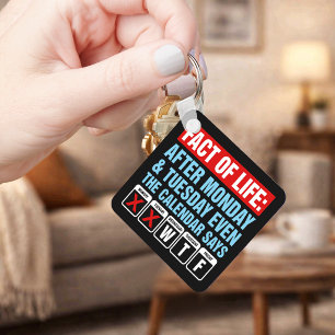 Porte-clés Calendrier Fact of Life dit WTF Humour