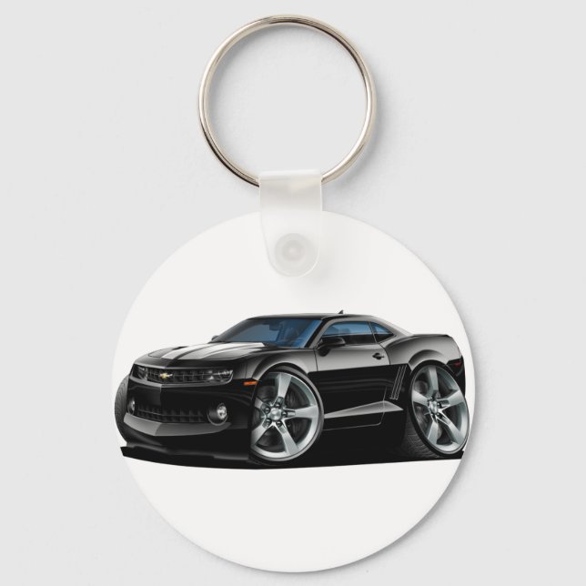Porte-clés Camaro noir-blanc 2010-12 (Recto)