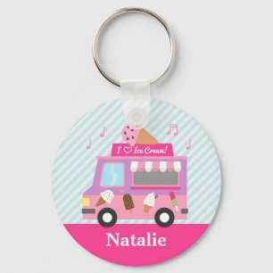 Porte-clés Camion de Glace Coloré Mignon Pour Filles