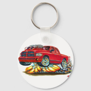 Porte-clés Camion rouge de cabine de Dodge SRT10 double