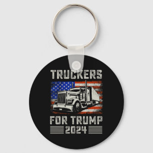 Porte-clés Camionneurs Pour Trump Drapeau Américain - Trump V