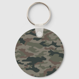 Porte-clés Camouflage de l'armée en vert et en Brown
