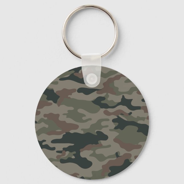 Porte-clés Camouflage de l'armée en vert et en Brown (Recto)