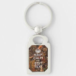 Porte-clés Camouflage Deep Woods Restez Calme Ayez Votre Text