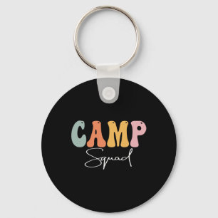 Porte-clés Camp Squad Retro Super Vintage Joyeux Premier Jour