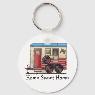 Porte-clés Camper de remorque à cheval