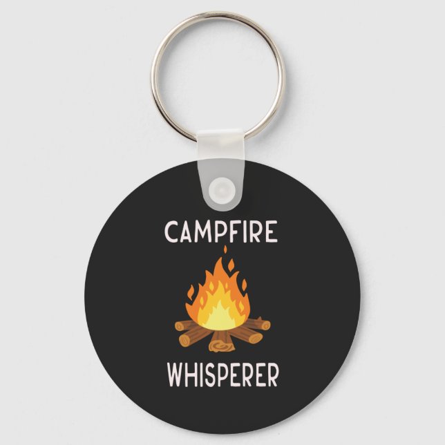 Porte-clés Camping - Chuchoteur de feu de camp  (Recto)