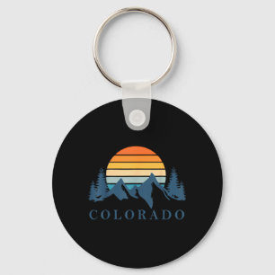 Porte-clés Camping de montagne rétro Colorado Randonnée Été