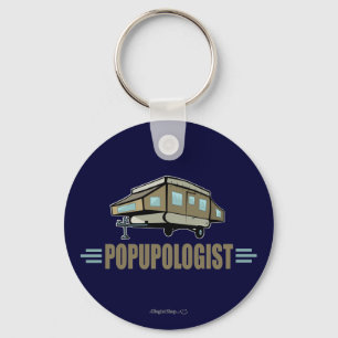 Porte-clés Camping de pop up humoristique