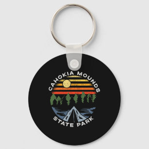 Porte-clés Camping en forêt du parc d'État de Cahokia Mounds