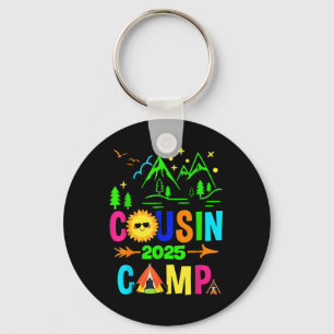 Porte-clés Camping familial Vacances été Équipe Cousin Camp 2