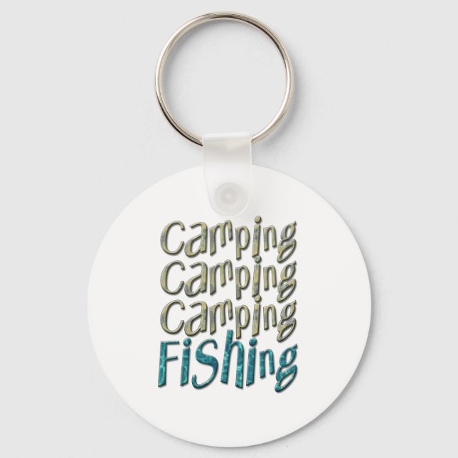 Porte-clés Camping Pêche (Recto)