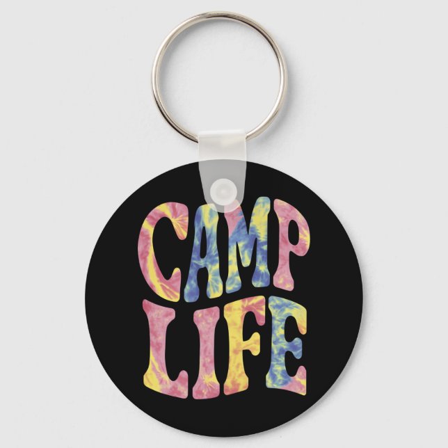 Porte-clés Camping Summer Girls Camp Life Cravate-Die Retro (Recto)