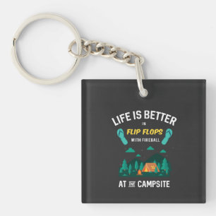Porte-clés Camping - Tongs de Feu