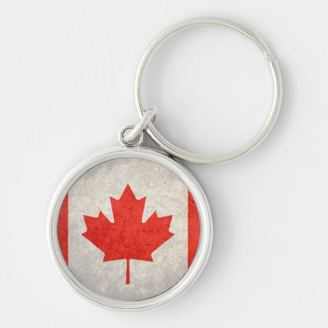 Porte-clés Canada; drapeau canadien (Devant)