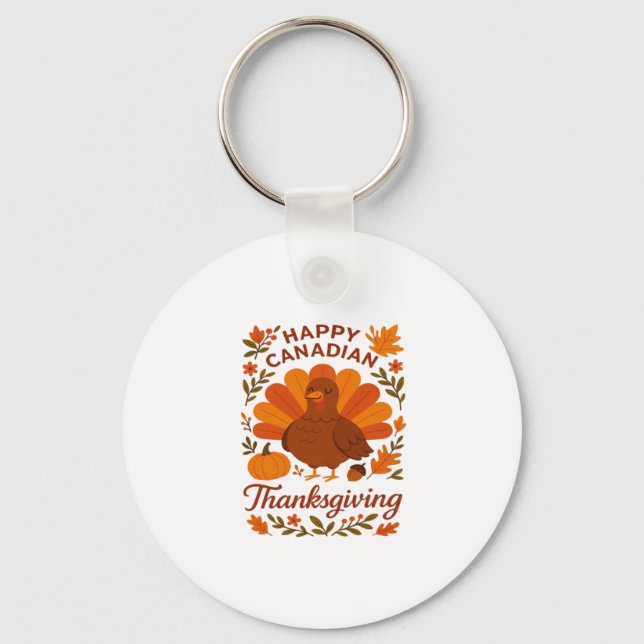 Porte-clés Canadian Thanksgiving Autumn Celebration Classic T (Recto)
