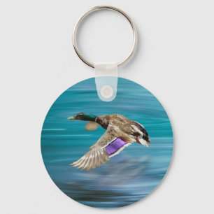 Porte-clés Canard colvert volant