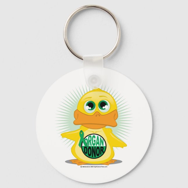 Porte-clés Canard donneur d'organes (Recto)