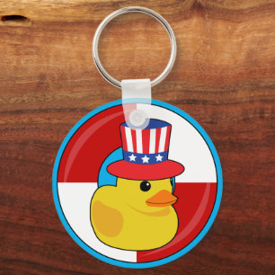 Porte-clés Canard en caoutchouc de croisière familiale