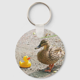 Porte-clés Canard en caoutchouc et canard de mère