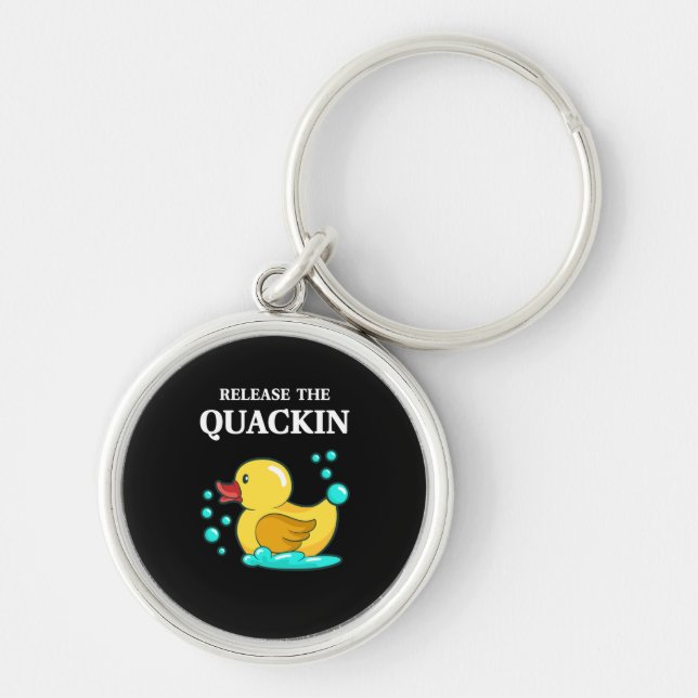 Porte-clés Canard - Relâchez Le Quackin (Devant)