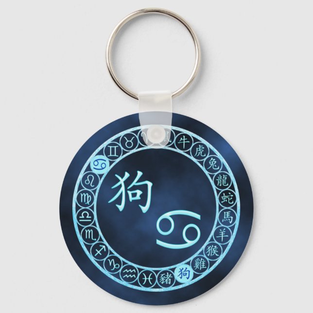 Porte-clés Cancer/chien (Recto)