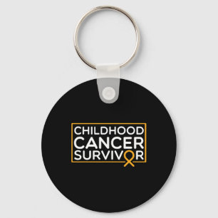 Porte-clés Cancer de l'enfant Survivant Cancer de l'enfant Ru