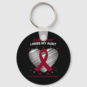 Porte-clés Cancer du sang en mémoire de ma tante Myélome mult