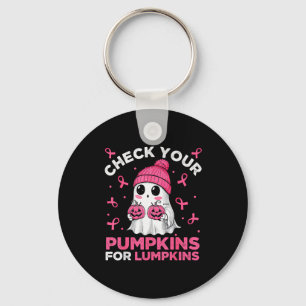 Porte-clés Cancer du sein Halloween Boo Fantôme Vérifiez Votr