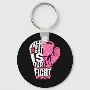 Porte-clés Cancer du sein Sa lutte est notre combat Gants de