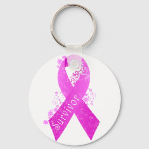 Porte-clés Cancer du sein Survivant Vintage