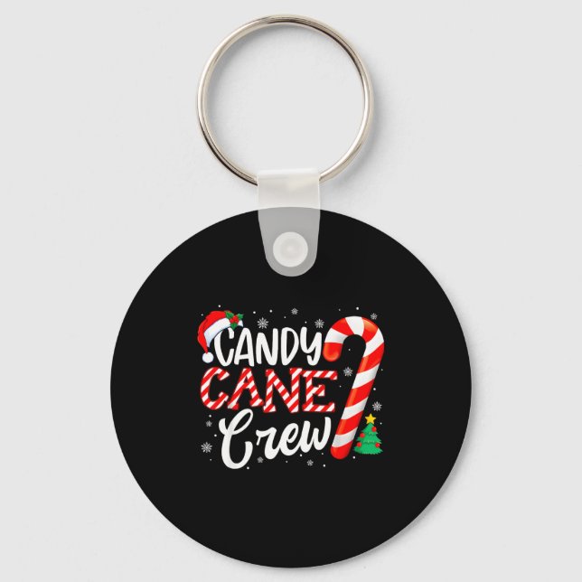 Porte-clés Candy Cane Crew Funny Christmas Candy Lover Xmas  (Recto)